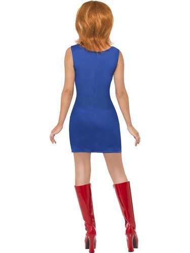 Damen Union Jack Kostüm Verkleidung Ginger Spice Girl von Smiffys - Bild 3 von 4