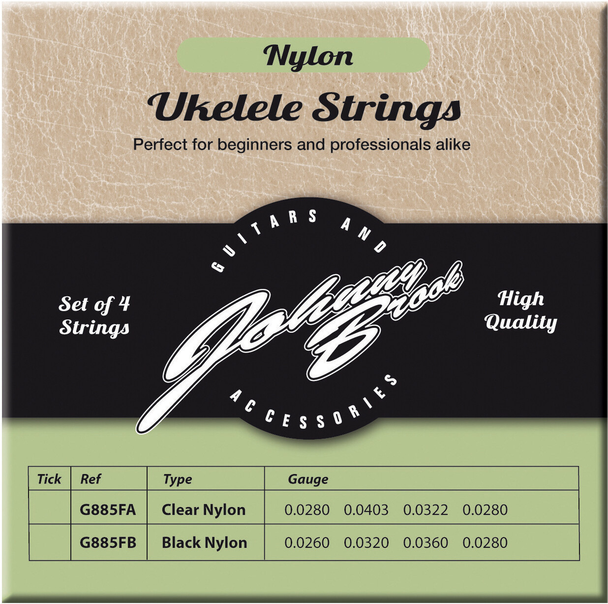 Clear Nylon Ukulele Strings