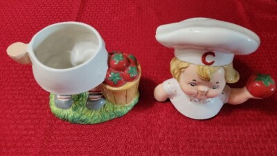 Campbell's Soup Kid Cookie Jar 2004 Boy Chef Holding Tomatoes | eBay