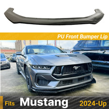 For 2024-25 Ford Mustang Pu Front Splitter Lip Spoiler Lower Bumper Lip Body Kit
