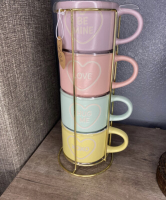 Heart Mugs - Set Of 4 | Gifts | Sweetpea & Willow - View #8