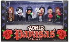 NEW HOMIE PAYASAS SERIES 1 FIGURES SET OF 6 PCS 2 INCH OUT OF PRODUCTION SEALED!