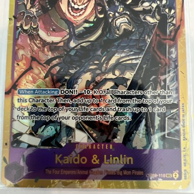 Kaido and Linlin Secret Rare SEC OP08-119 One Piece Two Legends