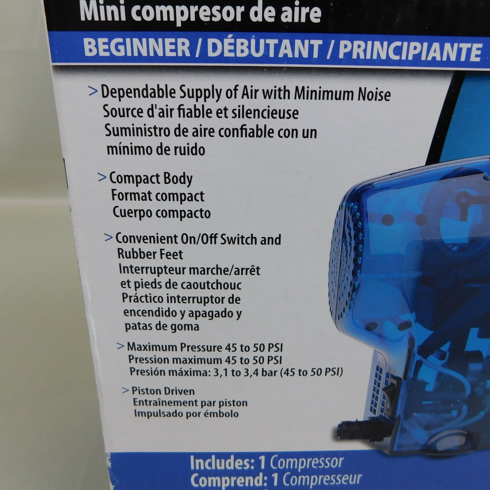 Testors Aztek 50204A Airbrush System Mini Air Compressor Blue C190 eBay