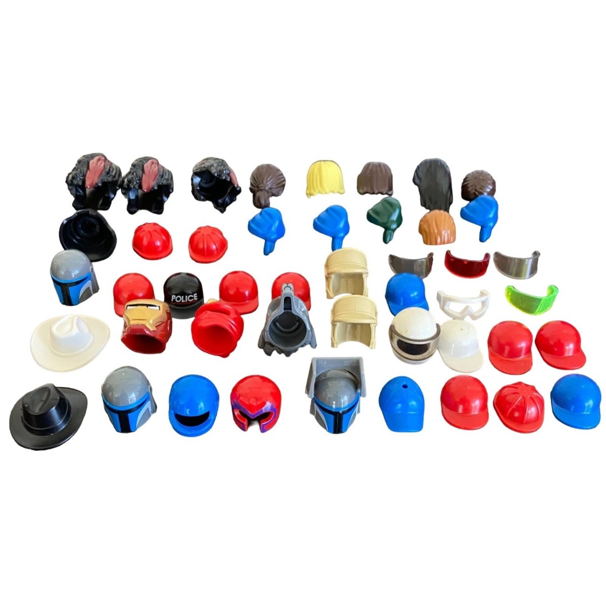 Lego 45 Pieces: Hats Helmets Wigs Crowns Star Wars Harry Potter