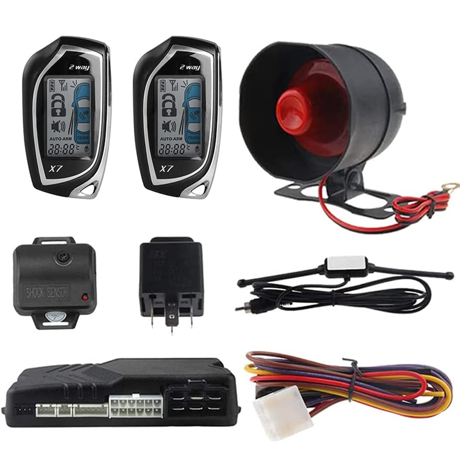 PKE Keyless Entry Remote Car Starter System with Central Lock W5U9