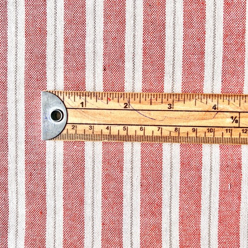 SUPREME Extra wide Stripe Cotton fabric, Linen Look, Double width 275cm/108" - Picture 11 of 11