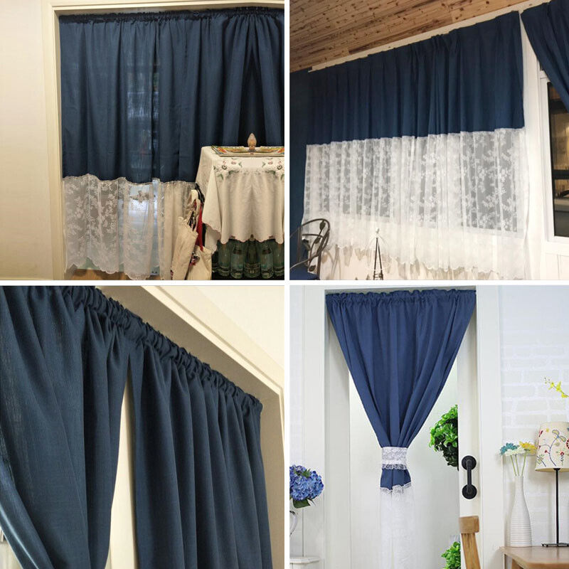 Vintage Home Blended Lace Splicing Curtains Door Window Drapes Valance Decor Ograniczona SPRZEDAŻ, klasyczna popularność