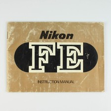 Nikon FE -35mm Film Camera - Instruction Manual - Original Booklet