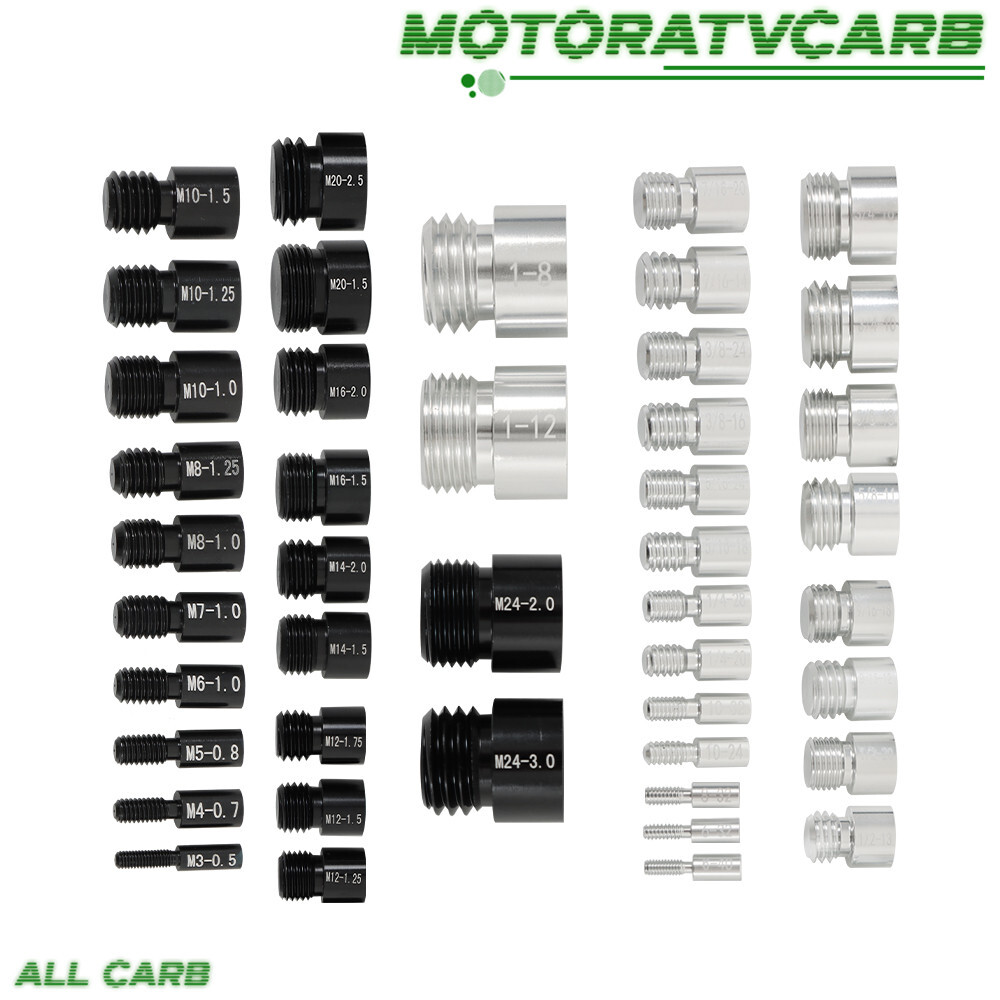 ALL-CARB 23 Metric and 21 Inch Nut and Bolt Thread Checker in Case 44 PCS