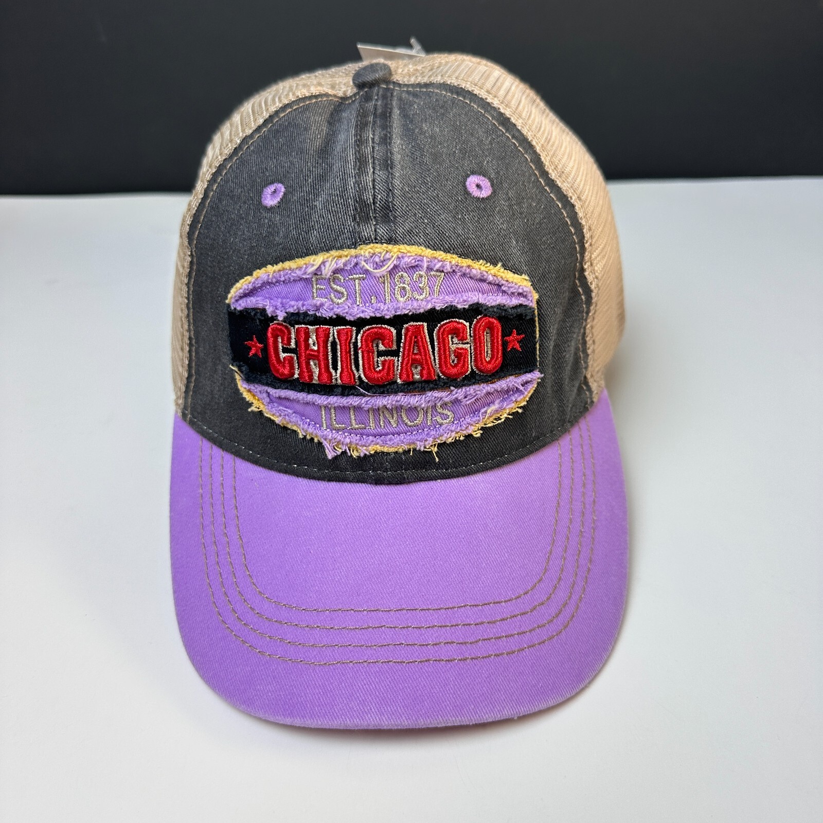 BASEBALL CAP TRUCKER MESH HAT,  EMBROIDERED 