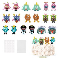 Torten Topper Monster Motive FüR Kindergeburtstag Deko Kuchen Muffin Aufsatz