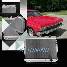 3row Aluminum Radiator For 59-1965 63 Chevy Impala El Camino Bel Air Biscayne V8