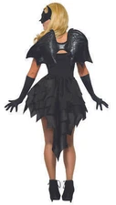 Forum Novelties Halloween Spooky Bat Soft Sexy Costume Black Polyester Wings,...