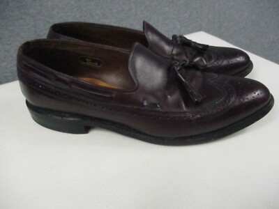Allen Edmonds Manchester Men 8.5 Leather Dress Shoe Tassel Wingtip