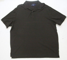 XL Daniel Cremieux Brown Polo Shirt Short Sleeve Supima Cotton Solid Top 1-688