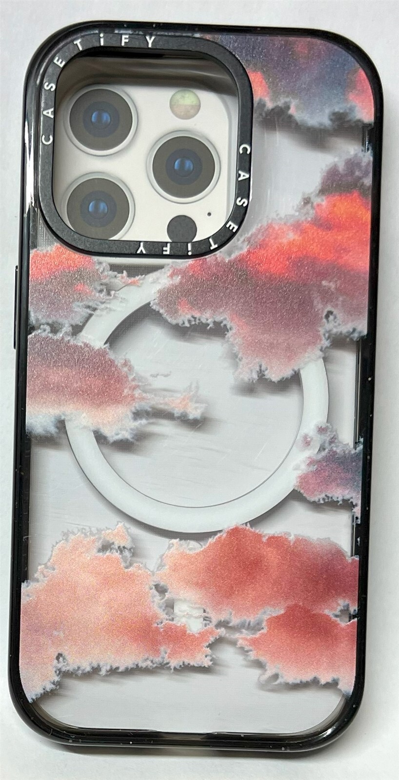 CASETiFY MagSafe Impact Case for iPhone 15 Pro in Clouds Design-image