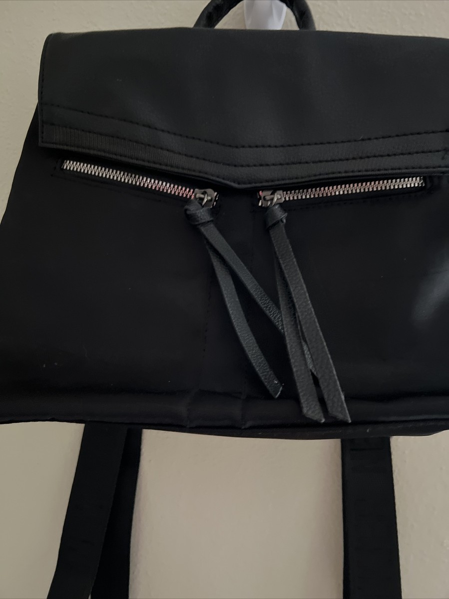 NEW Botkier Womens Handbag Backpack Black Straps Handle Zipper