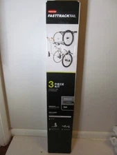 Rubbermaid Fasttrack Rail 3 Piece Kit 32" Rail with 2 Vertical Bike Hooks