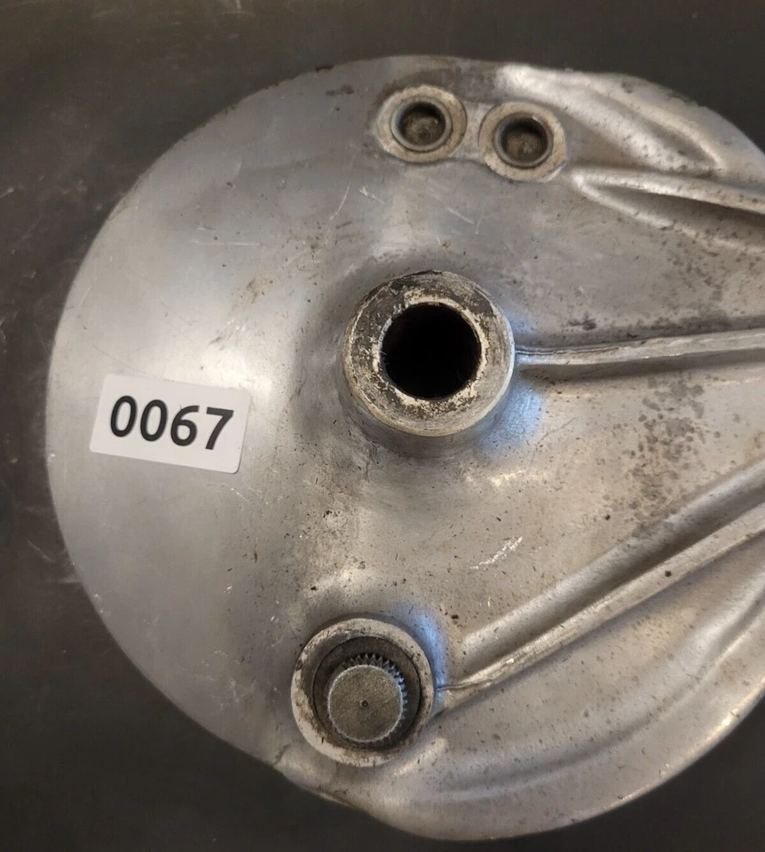 Panel zapata tambor freno rueda trasera Honda CB550 CB550K y Hondamatic CB750 CB750F Foto 3 de 3