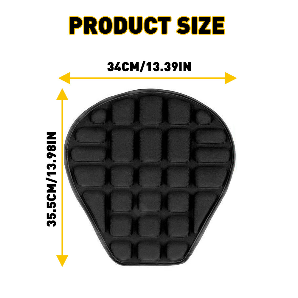 Motorcycle Seat Cushion Gel Shock Absorption 3D Honeycomb Mesh Breathable Motorbike Seat Pad Waterproof Cushion For Scooter E Bike