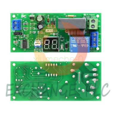 AC 220V Digital Display Delay Relay Module Delay Timer Switch 0-99 S/Min JK13