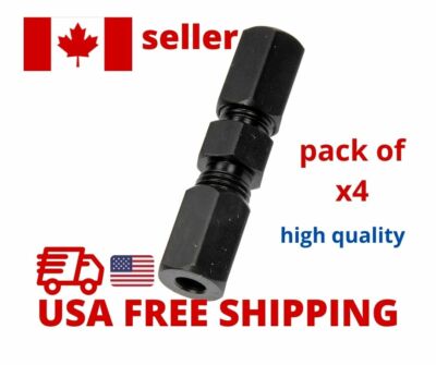 4X 3/16'' High Pressure 5000 Psi Black Steel Compression Union  **FREE SHIPPING**