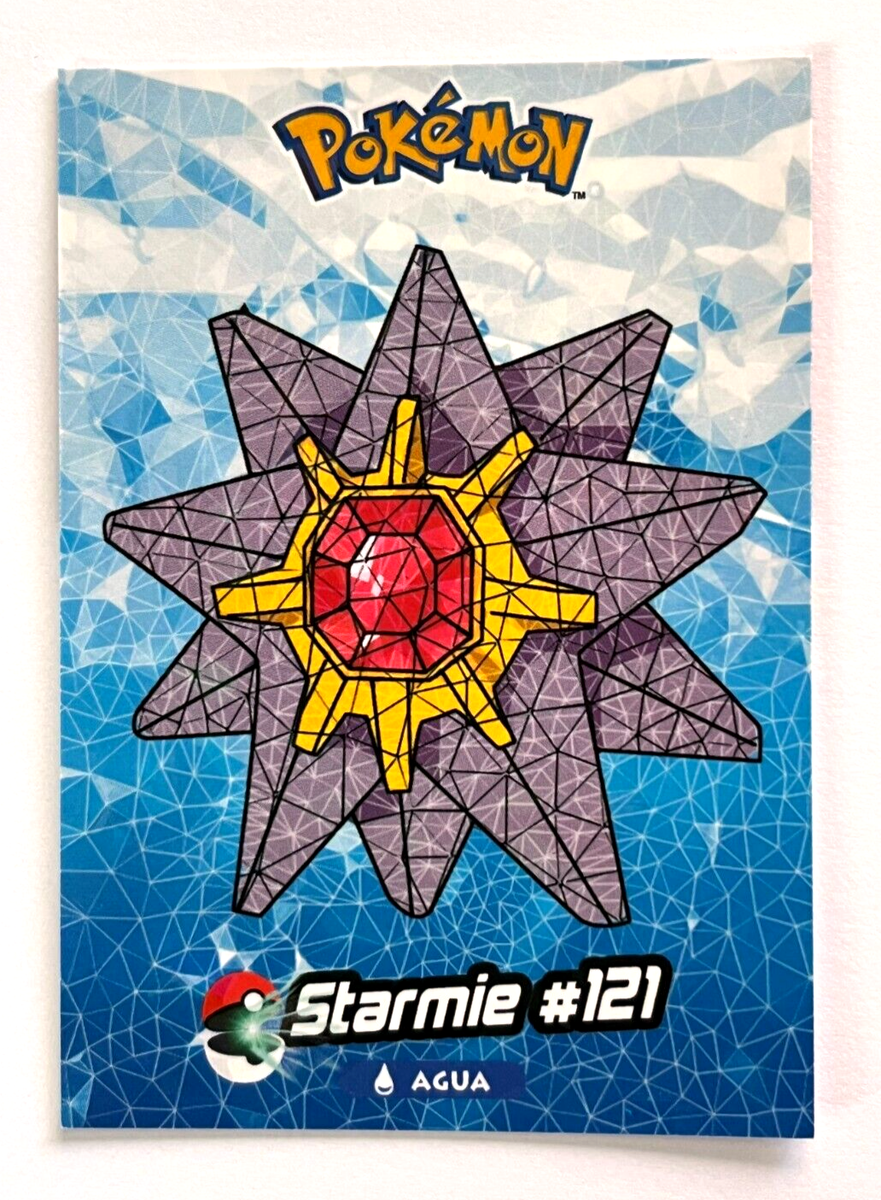 2025 POKEMON STAINED GLASS Crystal Card #121 STARMIE Kanto Peru