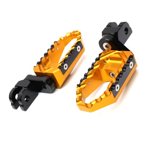 Gold 1 inch Riser Front Touring Foot Pegs For Speed Triple 900 / EFI 97 ...