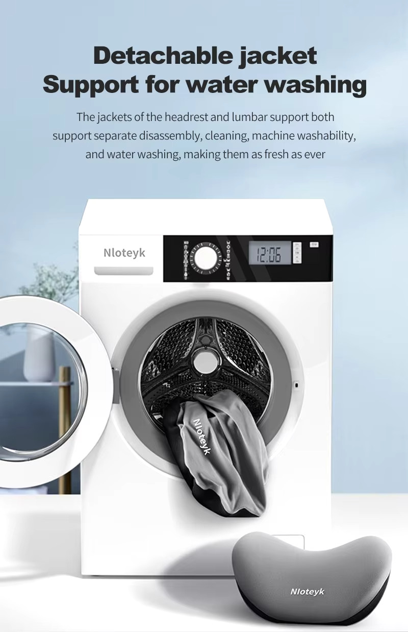Cuscino Poggiatesta Lombare Auto Memory Foam Supporto Collo e Schiena Ergonomico - Miniatura 9