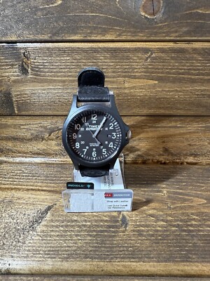 Timex TW4B08100, Men's ''Expedition Metal Field'' Black Nylon Watch, Indiglo, Date