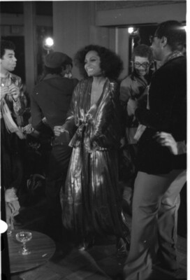 Tirage Photo Original 35 Mm - Diana Ross Dans Les Coulisses (1977) - Glamour Rock & Pop