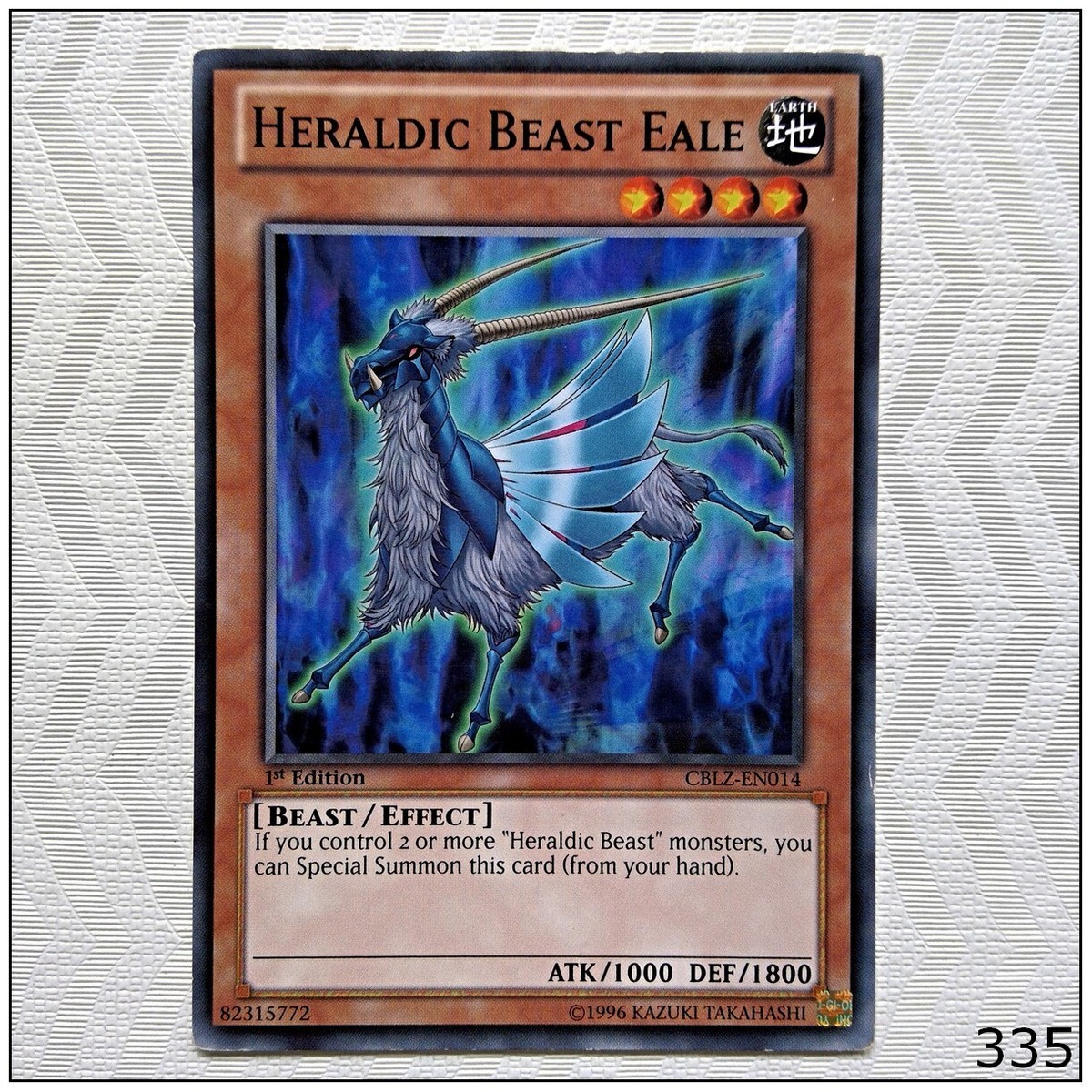 Heraldic Beast Eale - CBLZ-EN014 - Common 1st Edition Yugioh | eBay Heraldic Beast Eale - CBLZ-EN014 - Common 1st Edition Yugioh | eBay