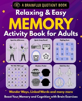 Memory Activity Book for Adults: Large Print Brain Games, Fun Puzzles, and M...