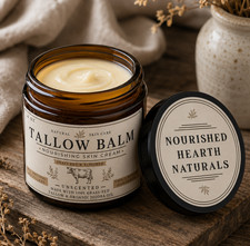 Unscented Beef Tallow Balm, 4 oz Jar   Pastur...