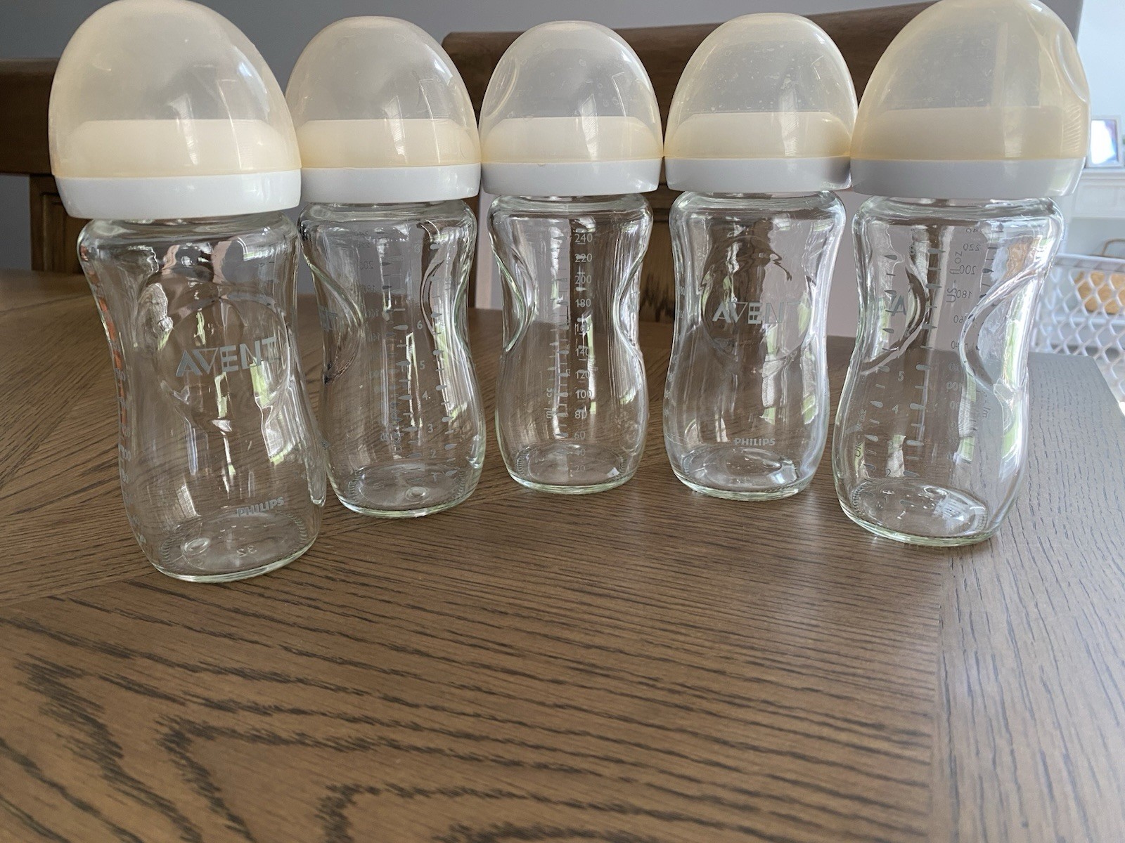 Set Clear White 240ml 8oz Set Of 5