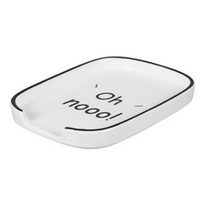  Spoon Rest for Kitchen Counter Ceramic Soup Storage Rack Decorative Holder