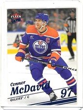 2025-26 Upper Deck Fleer Ultra Connor McDavid Ice Foil Card #030/100