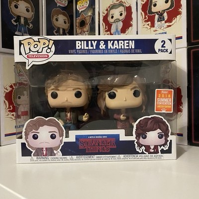 Funko Pop Stranger Things Vinyl Figuren Billy Hargrove und Karen Wheeler, 2er Pack