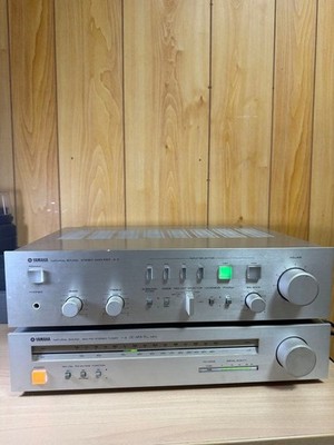 Yamaha A-5 Integrated Amplifier T-5 Tuner Tested Working Vintage