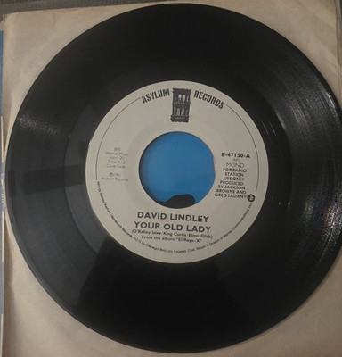 David Lindley & El Rayo-X Promo 45rpm - Mono/Stereo EX- Your Old Lady