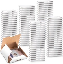 Fuyoooo 100 Pcs 5 5/8l x 5w x 7/16h Cd Mailer Box Cd Shipping Boxes Corrugate...