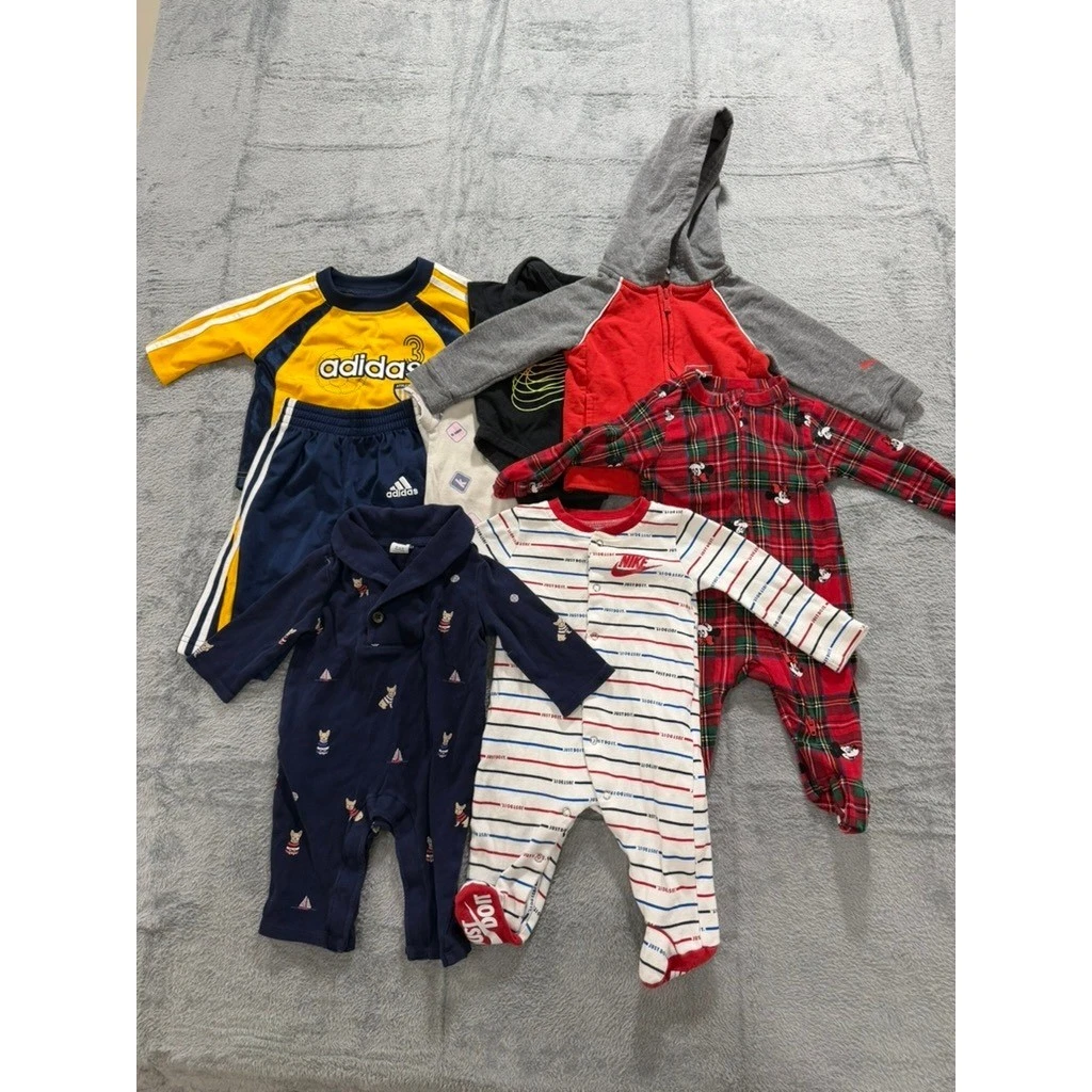 Nike Adidas Puma Janie and Jack Baby Boy Clothes Bundle 0-9M 7pc Lot
Opens in a new window or tab