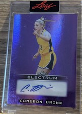 2025 Leaf Electrum Purple CAMERON BRINK Auto BA-CB3 Encased #’d 7/7 = eBay 1/1