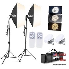 Softbox Photography Lighting Kit, 2Pcs 27" x 27" Professional Soft Box
