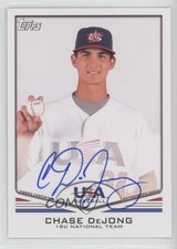 2011 Topps USA Baseball Team Auto Chase De Jong Chase DeJong #USA-A48 Auto 0af