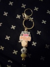 Hand Crafted Beaded Keychain - Made For A Special Animal Lovers N With Paws