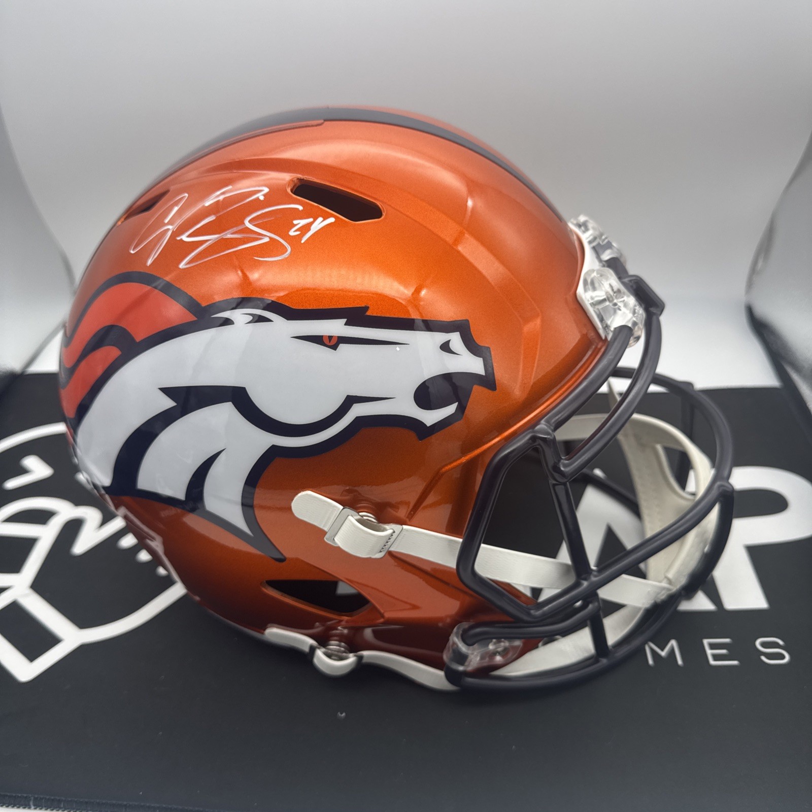 Champ Bailey Autographed Signed Denver Broncos Flash Speed Full Size Rep Helmet BECK... 
