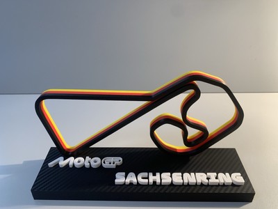 MotoGP 2025 Rennstrecke Skulpturen I Rennstrecken I Regal Art I 3D Layout