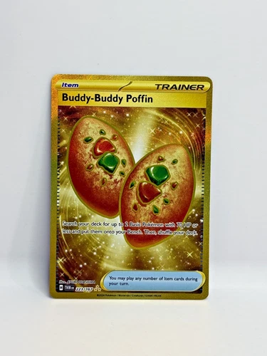 Pokemon Buddy-Buddy Poffin 223/167 Hyper Rare Gold Twilight Masquerade
